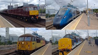 Lots of different locomotives at Warrington Bank Quay station today 2724 [upl. by Clem]