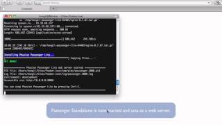 Phusion Passenger Standalone basic usage [upl. by Narruc]