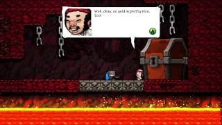 Spelunky HD  Hell 5 2 amp King Yama Fight  Ending [upl. by Levine635]