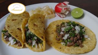 Como hacer tacos de bistec [upl. by Ettena334]