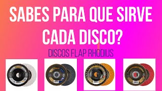 ¿Sabes para que sirve cada disco flap Discos Rhodius los ponemos a prueba [upl. by Assennej]