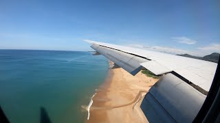 Boeing 777 Landing in Mai Khao Beach Phuket Thailand [upl. by Nivlen]