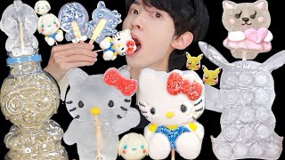 ASMR ICE CREAM HONEY JELLY RECIPE PARTY 직접 만든 다양한 뽀로로 꿀젤리 먹방 디저트 DESSERTS MUKBANG EATING SOUNDS 咀嚼音 [upl. by Rinee]