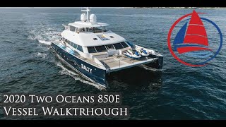 2020 Two Oceans Marine 850E Power Catamaran for Sale [upl. by Eninotna]