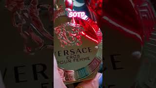 SOTD  INTENSE Woody Floral  ASMR  Eros Pour Femme VERSACE perfume fragrance versace shorts [upl. by Herold]