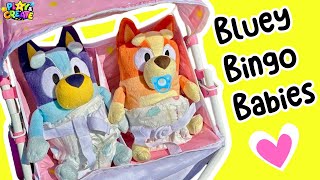 Bluey Baby amp Bingo Baby  Bluey Toys  Real Life Baby [upl. by Richart984]