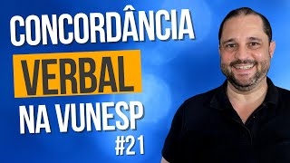 VUNESP 21  CONCORDÂNCIA VERBAL E SUAS ARMADILHAS [upl. by Livi]