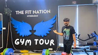 New Gym Tour 🔥  Fit Nation Hyderabad gymlife [upl. by Niletak]