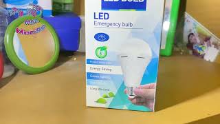 Emergency Light  Rechargeable Bulb  mpp88 beauty lifestyle max asia video [upl. by Castra]