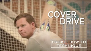 Cover Drive  Technique  Cricket HowTo  Steve Smith Cricket Academy [upl. by Nhoj520]