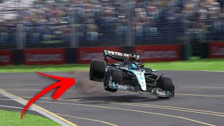 F1 REALISTIC DRIVER ERRORS  MELBOURNE 🇦🇺 [upl. by Oileduab767]