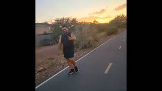 Sunday evening sunset longboard ride Tucson Arizona 🌵 🛹 🌇 [upl. by Diana]