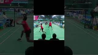 360 backhand smash  badminton [upl. by Pleione]