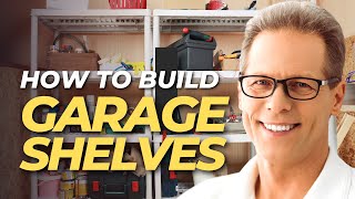 How to Build Garage Shelves Easily Start to Finish [upl. by Akemor239]