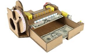 How To Make Money Counting Machine  Cardboard [upl. by Kcinnay]