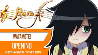 Instrumental WataMote  OP TVsize [upl. by Polad]