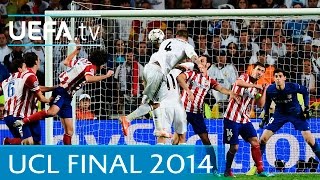 Real Madrid v Atlético Madrid 2014 UEFA Champions League final highlights [upl. by Yrhcaz]