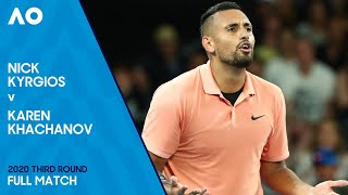 Nick Kyrgios v Karen Khachanov Full Match  Australian Open 2020 Third Round [upl. by Esilegna328]