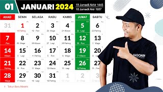 Kalender Tahun 2024 Lengkap dengan Libur Nasional [upl. by Ylrebmek]