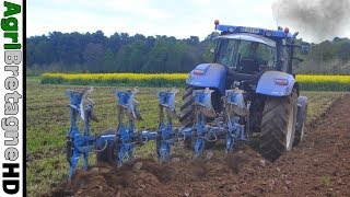 NEW HOLLAND T7  LEMKEN  LABOUR 2017 [upl. by Enineg]