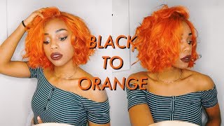 HOW I GOT MY ORANGE HAIR  Maxine Hair on Amazon  Adore Sunrise Orange amp Orange Blaze [upl. by Marjie]