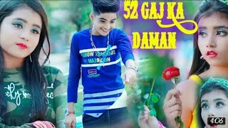 52 Gaj ka daman😊 cute love story 🌈 new Bollywood songs Rick and Rupsa 💃 Ujjal Dance Group [upl. by Lorola538]