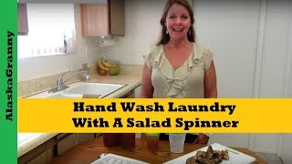 Hand Wash Laundry With A Salad Spinner [upl. by Harberd]