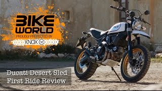 Ducati Scrambler Desert Sled Launch Review [upl. by Mikal]