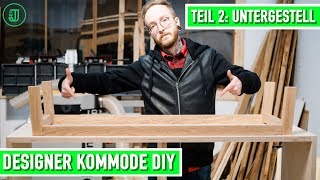 Designer Kommode selber bauen Teil 2  das Untergestell  Jonas Winkler [upl. by Ateuqram]