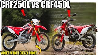 Why The CRF250L Is BETTER Than The All New CRF450L [upl. by Lennor]