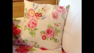 Make a cushion cover in 30 minutes part 1 [upl. by Derr648]