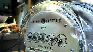 Old Kilowatt Hour Meters  Running [upl. by Suoirrad]