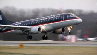 Embraer 170 nice landing KALB [upl. by Atiz]