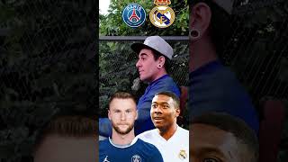 Paris VS Real Madrid football europe futbol soccer reels viral [upl. by Nyleda]