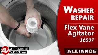 Washer  Not Agitating  Flex Vane Agitator Repair [upl. by Arza]