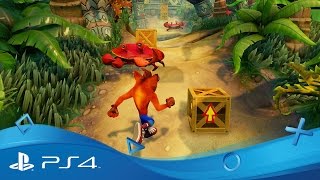 Crash Bandicoot N Sane Trilogy  PSX 2016 Gameplay  PS4 [upl. by Enutrof]