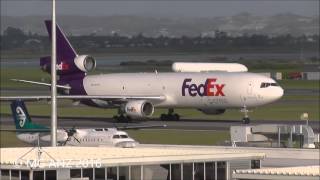 FedEX McDonnell Douglas MD11 Landing Auckland Airport NZAA [upl. by Neenaj468]