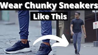 How To Style Chunky Sneakers  Chunky Sneakers Outfits  Sahil Kumar [upl. by Anned]