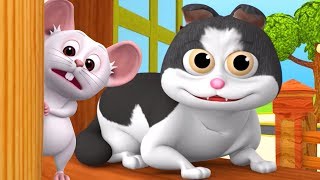 Meow Meow Billi Karti  Kids Poems In Hindi  Hindi Balgeet  म्याऊँ म्याऊँ  Super Kids Network [upl. by Izak31]