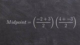 Finding the midpoint between two points [upl. by Slack74]