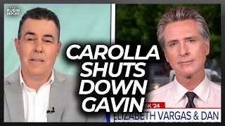 This Is Why Gavin Newsom Regrets Taking Adam Carollas Questions [upl. by Cogan552]