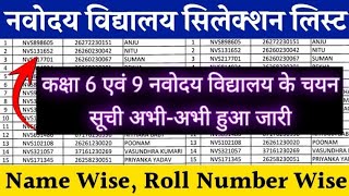 Navodaya Vidyalaya Selection list 2024 Navodaya Result 2024 Class 6 amp 9 Date  Navodaya Result 2024 [upl. by Zerline]