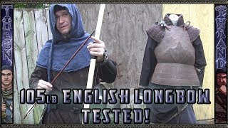 Warbow  English Longbow Vs Plate Chain Maille and Gambeson [upl. by Oile799]