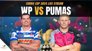 WESTERN PROVINCE VS PUMAS LIVE  Currie Cup 2024 Live Commentary amp Watchalong [upl. by Alenairam]