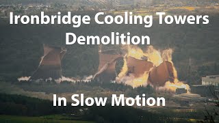 Ironbridge Power Station Demolition In Slow Motion  Top Of The Wrekin [upl. by Nisaj697]