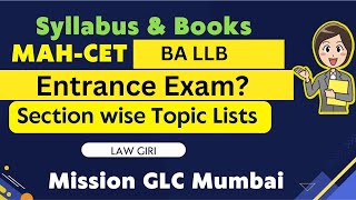 MAH CET law 5 years 2025 Books amp SyllabusMH LawCET BA LLB Pattern Selection Processamp Eligibility [upl. by Enavi]