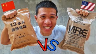 MRE ทหารอเมริกา vs MRE ทหารจีน  US Military MRE vs Chinese Military MRE [upl. by Omidyar528]