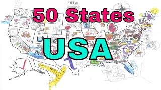 This is How You Can Memorize 50 States of United States of America  Fifty States of USA in Brief [upl. by Eizus346]