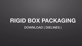 Rigid Box Dyelines  Pack of 5 Styles  Set A  Download [upl. by Ahsiret563]