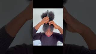 Easy Natural Hairstyle naturalhairstyles naturalhair hairstyle 4chair [upl. by Ap970]